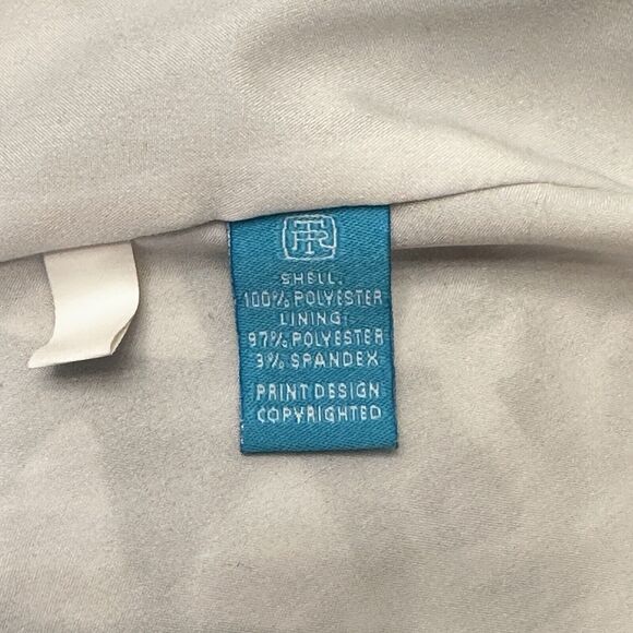 Tori Richard Summer Geometric Boho Hawaian Halter Beach Sheer Flowy Dress Sz 6 - Picture 8 of 9